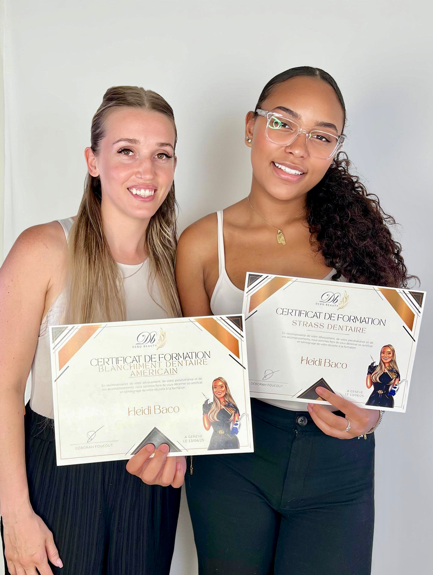 Heidi Baco, certifiée DB Whitening & Strass